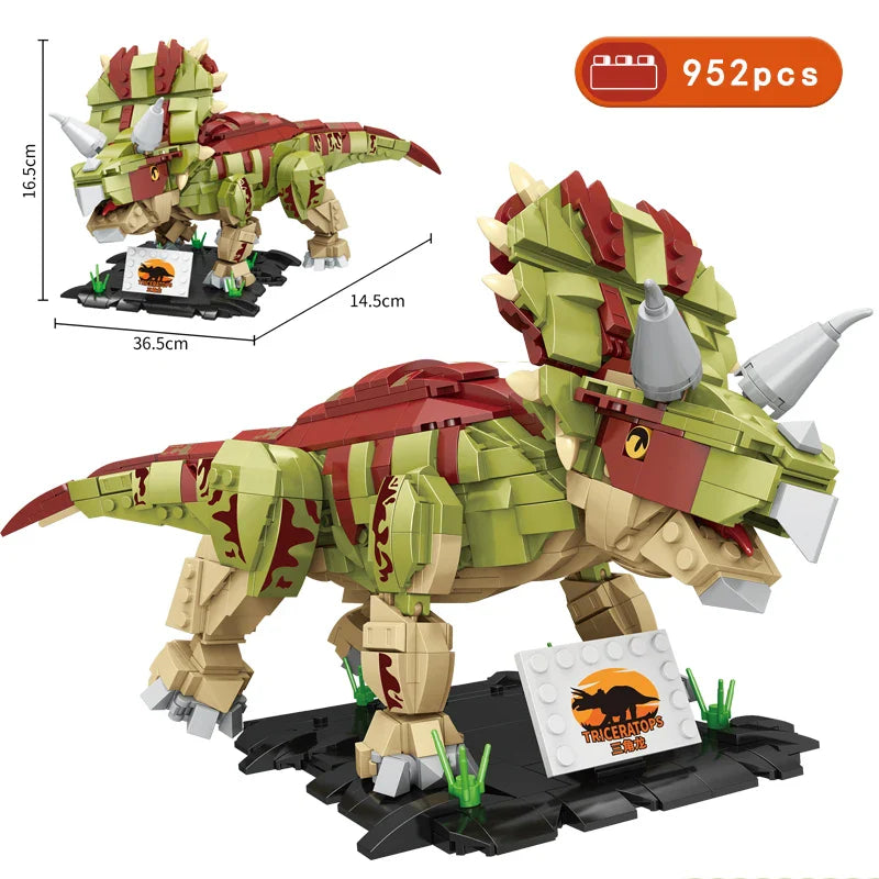 Jurassic Dinosaurs World Animal Park Blocks Building Brick Dinosaur Figures City Dino Robot Dinosaurios Toys For Children Gifts