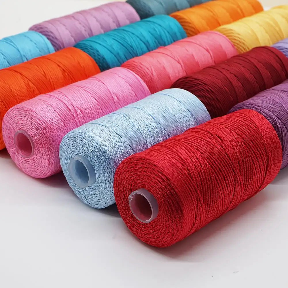 1Pc 100g 1.5mm Thin Ice nylon Yarns For Knitting And Crochet diy bag shoes hat hollow Yarn Thread Crochet Line DIY Bracelet mat