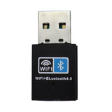 WiFi Bluetooth Wireless Adapter 150Mbps USB Adapter 2.4G Bluetooth V4.0 Dongle Network Card RTL8723BU for Desktop Laptop PC