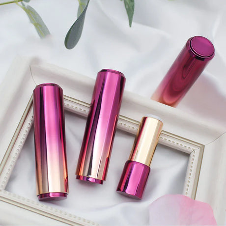 12.1mm DIY Purple Lipstick Tube Cosmetic Lip Balm Packing Container Lip Gloss Refillable Bottle Lip Accessory Wholesale