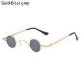 Ins Trendy Small Round Sunglasses Women Men Fashion Classic Metal Frame Shades Hip Hop Punk Sun Glasses Candy Color Sunglasses