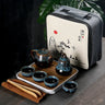 Creative Portable Travel Tea Set With Tea Bag Teeware Teware Coffee Teapot and Cup Set Chinese Pot Coffeeware Teaware Gaiwan Bar