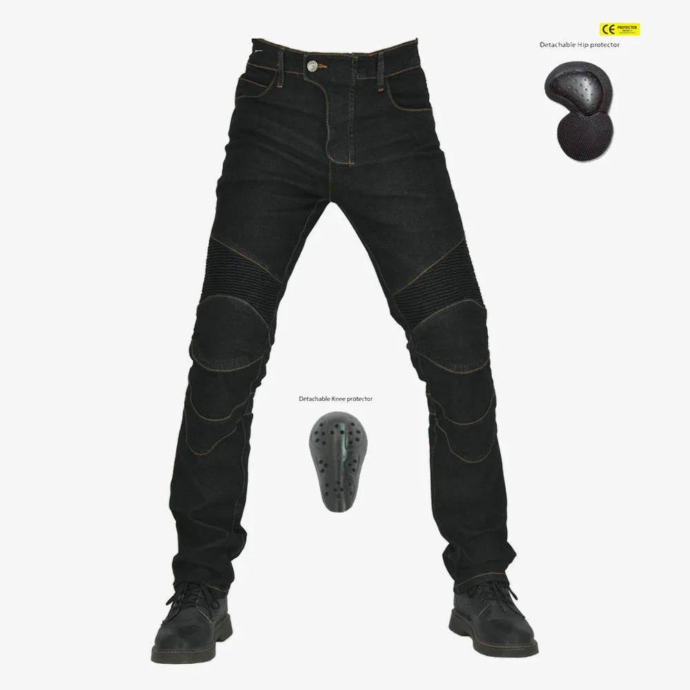 Men Jeans Men Motorcycle Pants Motorcycle Jeans Protective Gear Riding Touring Motorbike Trousers With Hip and Knee Gears