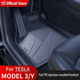 YZ For Tesla Floor Mats Model 3 Y 2021-2023 Car Four Seasons Waterproof Non-slip Floor Mat NEW  TPE Special Car Accessories