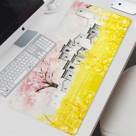 Mouse Pad Gaming Chinese Ancient Painting XL Mousepad XXL keyboard pad Natural Rubber Soft Non-Slip Office Accessories Mice Pad