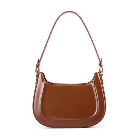 Genuine leather red shoulder bag woman minimalist crossbody bag cowhide handbags female luxury bag armpit bag saddle bag