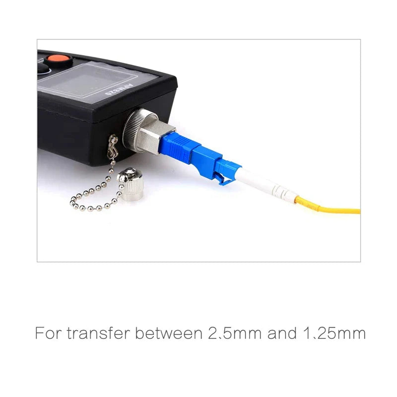 4X Optical Equipment Tool LC Female To SC Male Hybrid Flange Singlemode 9/125 SM Optical Fiber Adapter Connector