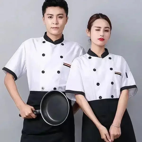 Long Sleeve Chef's Work Clothes Restaurant Hotel Work Clothes