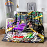 Anime JoJo's Bizarre Adventure Stone Ocean flannel Blanket Throw blanket Warm Sofa bed  children and girls Gift s