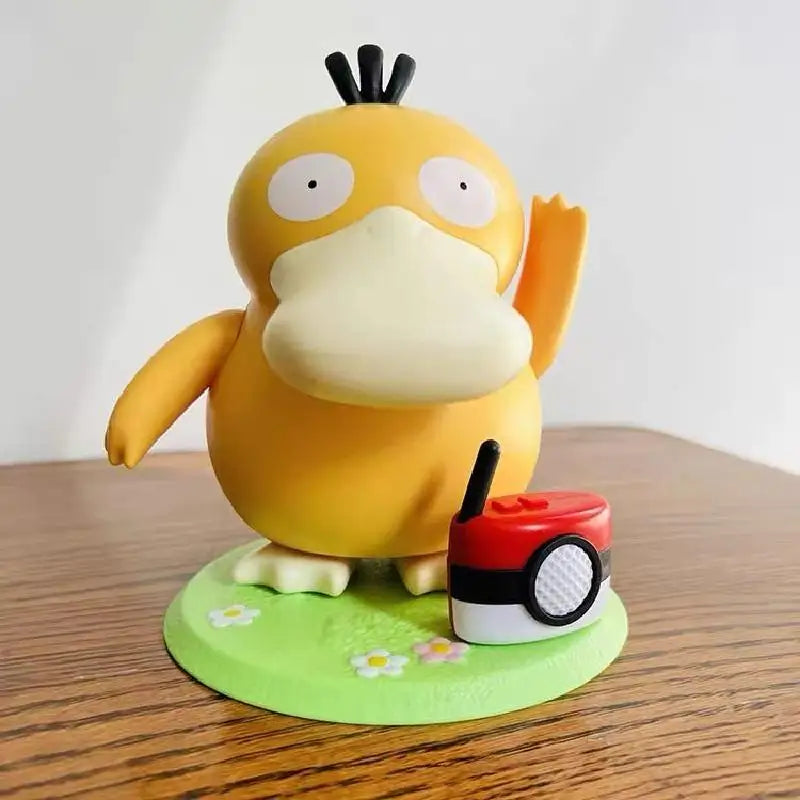 Pokemon Psyduck Dancing Swing Sounding Model Doll Anime Action Figure Diy Portable Luggage Music Box Toys For Children Gift