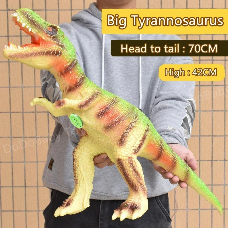 Super Big Soft Dinosaur Toys Tyrannosaurus Rex Model Brachiosaurus Jurass Puppets Shark Dinosaur Park Worlds Toy for Boys Kids