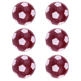 6 Pieces Foosball Table Football Round Indoor Games Plastic Soccer Balls for Foosball Machine Fussball Sport Gifts 36mm