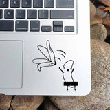 Banana Funny Cartoon Laptop Sticker for Macbook Pro 14 16 Retina Air 13 15 Inch Mac Skin Vinyl Samsung Notebook Trackpad Decal