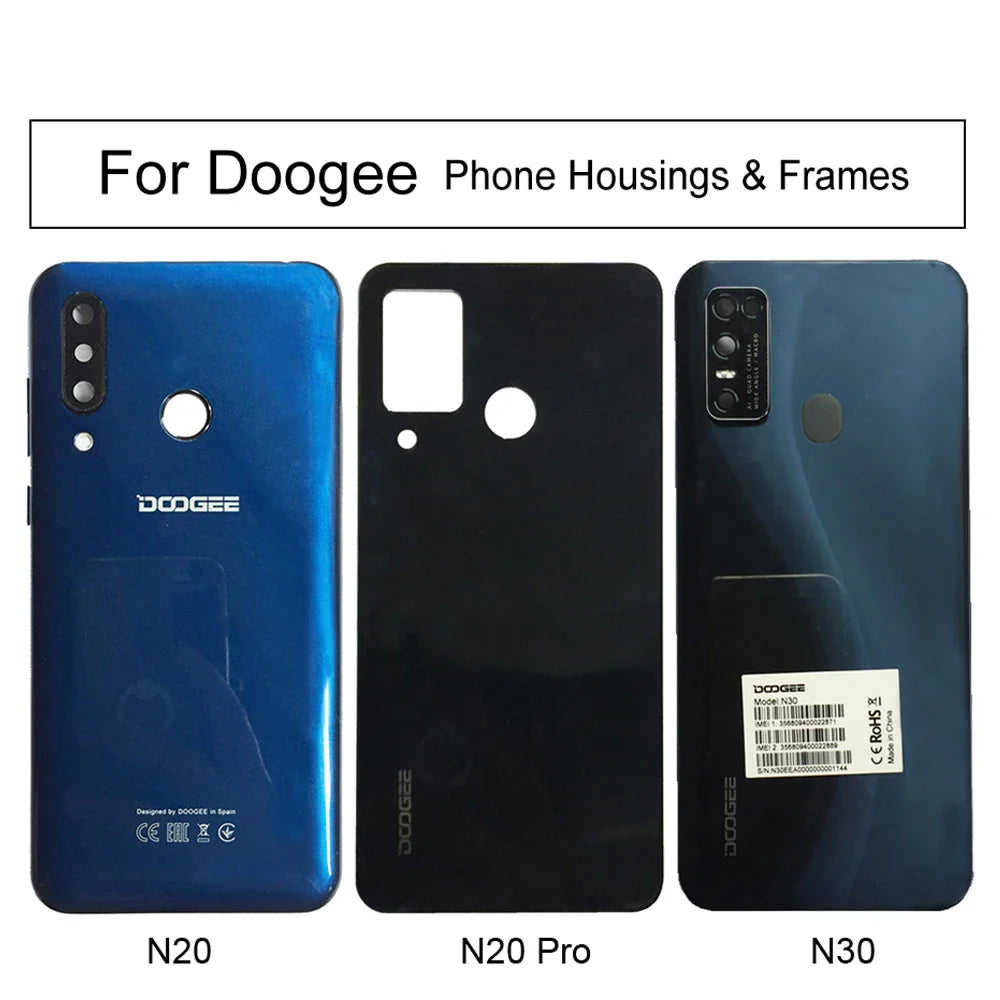 Battery Back Cover Door,Phone Battery Housings Frames Case For Doogee N20 Pro,N30,Mobile Phone Repair Parts