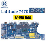 For DELL Latitude E7470 7470 Notebook Mainboard LA-C461P 0VNKRJ 0DGYY5 0YDW8F 03GMP2 0V2N4V I3 I5 I7 6th DDR4 Laptop Motherboard