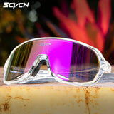SCVCN-Sunglasses for Men Sport Cycling Glasses Bike Mountain Bicycle Hiking Camping Golf UV400 Protection Glasses Women Baseball