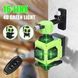 Multifunctional Laser Level 16/12 Lines Green Light Laser Level Self-leveling Machine Battery Leveling Tool Ground Wall Sticker