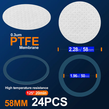 Synthetic Filter Paper Stickers 65mm 84mm 90mm 0.3 μm Filter Disc Mushroom Applied Under for Mushroom Cultivation