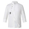 Men Women Chef Uniform Stand Collar Single-breasted Pocket Restaurant Uniform Waterproof Anti-dirty Bakery Food Chef Tops