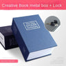 Booksafe Savings Bank Piggy Bank Lock & Key Safe Simulated Book Safe Safe Diversion Metal Box Dictionary Hollow Book