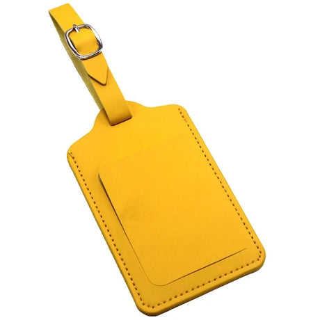 1PCS PU Leather Suitcase Luggage Tag Label Bag Pendant Handbag Portable Travel Accessories Name ID Address Tags