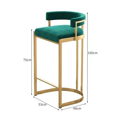 Garden Reception Counter Bar Stools Metal Designer High Computer Space Saving Bar Chair Comfortable Taburete Alto Home Furniture