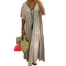 Soft  Chic Big Hem Beach Maxi Dress Plus Size Lady Summer Dress Ankle Length   Women Clothes