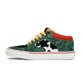 Joiints Stylish Green Mid-Top Sneaker Young Skateboard Shoes Vulcanized Soft Tennis Shoes Casual Sneaker for Teenagers