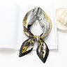 2023 Brand Crinkle Scarf Women Silk Satin Square Neck Tie Hand  Wirst Female Headscarves Bandana Shawl  Leopard Hair Foulard