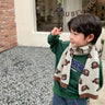 Winter Knitted Scarf For Children Warm Long Scarves Cute Plaid Striped Bear Boys Girls Neck Scarf Shawl Korean Style