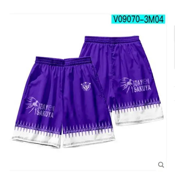 Anime TouHou Project 3D Print Board Shorts Trunks Summer Casual Quick Dry Beach Shorts Men Hip Hop Short Pants Trousers Bottoms