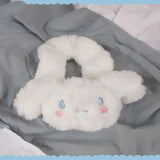 Kawaii Lolita Hairpin Cinnamoroll Sanrio Plush Cartoon Cute Hair Tie Bow Headwear Rubber Band Girls Jk Hair Ring Head Rope