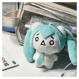 Hatsune Miku Cartoon Expression Plush Doll Pendant Super Cute Plush Keychain Toy Stuffed Toy Holiday Gifts Good Friend Accessory