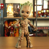 The Avengers Disney Groot Little Tree Man Anime Movie Character Modeling Figure Movable Joint Model Cute Children Holiday Gifts