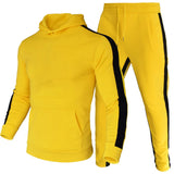 Mens Fashion Tracksuit Hoodies and Black Sweatpants High Quality Male Dialy Casual Sports Jogging Suit Hoodie Set