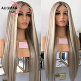 13x4 Ash Blonde Lace Front Human Hair Wigs 13x6 Straight Lace Front Wig Glueless Brown Highlight Wig Human Hair Lace Frontal Wig