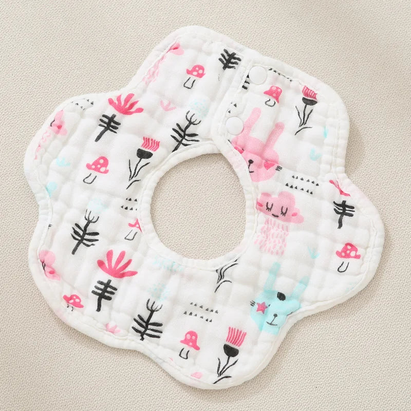 5pcs/batch thickened muslin 30X30cm cotton soft baby towel handkerchief bath care face cloth burp cloth