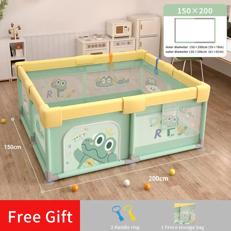 Infant shining Baby Playpen for Children Baby Playground Safety Barriers Playpen for 0-6 Years Old Kids Indoor Baby Safety Fence