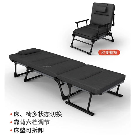 Multifunctional Folding Beds Office Lunch Break Bed Sofa Chair Dual Purpose Home Simple Portable Hospital Escort Camping Bed Z