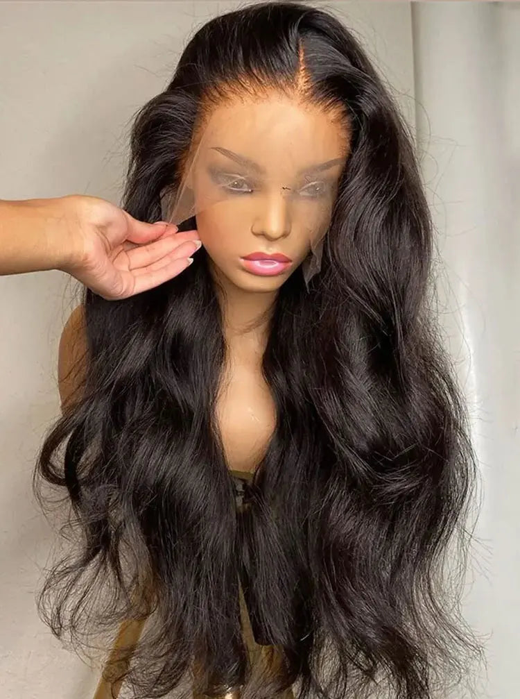 30Inch 13X4 13X6 Transparent Body Wave Lace Front Wig Human Hair for Black Women Pre Plucked 360 Brazilian Lace Frontal Wigs