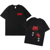 Anime Tokyo Ghoul Spider Lily T-shirt Men Women Cool Kane kiken Graphic Print T-shirts Oversized Streetwear Couples Tees