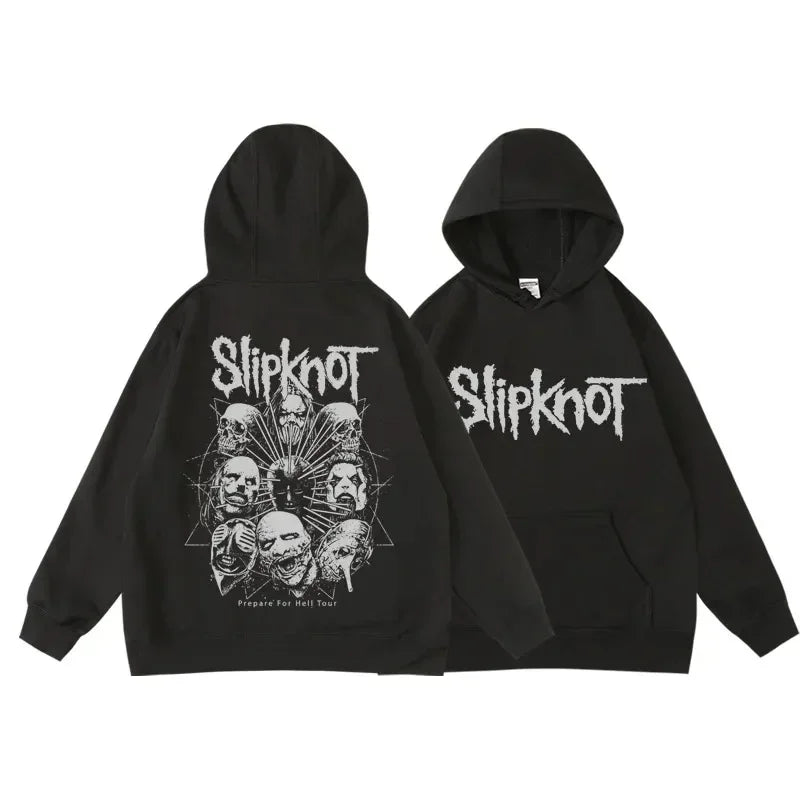 Slipknots Prepare for Hell Tour Rock Band Plus Size Women's Clothing Women Hoodie Sweatshirts Cotton Clothes Hooded Hoody Tops