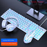 Cool Backlit Floating Button Design 104 Keys Waterproof And Dustproof Ergonomic Gamer Mouse And Keyboard And Headset Kit