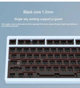 Wob Rainy75 Mechanical Keyboard CNC Aluminum Alloy RGB Wireless Tri-Mode Bluetooth USB Gasket Gamer Hot-Swap Pc Gaming Keyboard