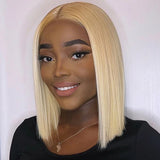 Wear Go Glueless Wig 99J Burgundy Short Bob Wig 13X4 Lace Front Wigs For Black Women Brazilian Human Hair Red Highlighted Color