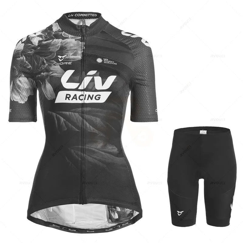 2022 Women Liv Summer Cycling Jersey Breathable MTB Bicycle Cycling Clothing Mountain Bike Wear Clothes Maillot Ropa Ciclismo