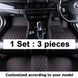 Custom Made Leather Car Floor Mats For Toyota Land Cruiser Prado 120 2003 2004 2005 2006 2008 Carpets Rugs Foot Pads Accessories