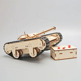 Remote Control Tank Boys Toys DIY Wooden Puzzle Technology Gadget STEM Science Toys Physics Children's Educational Toys