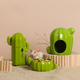 Pet shop small pets houses and habitats hamster cage rabbits ceramic cactus pets product for guinea pig accessories pet supplies