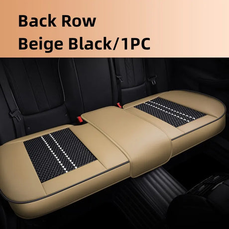 Car Seat Protector Cover Breathable PU Leather Driver Seat Non-slip Cushion Universal Size Luxury Car Interior Seat Mat Decorate